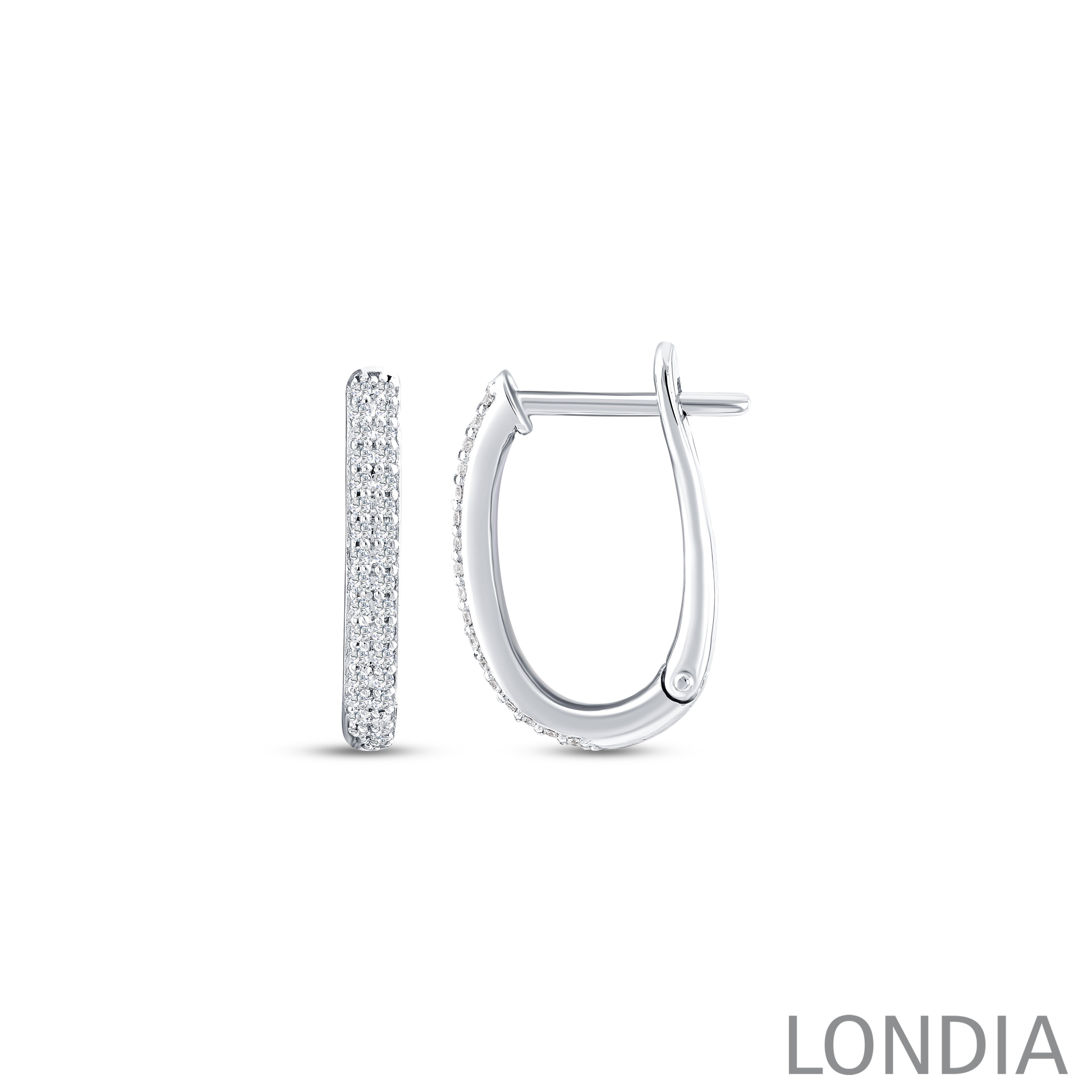 14K Altın 0,25 Ct Pırlanta Halka Küpe