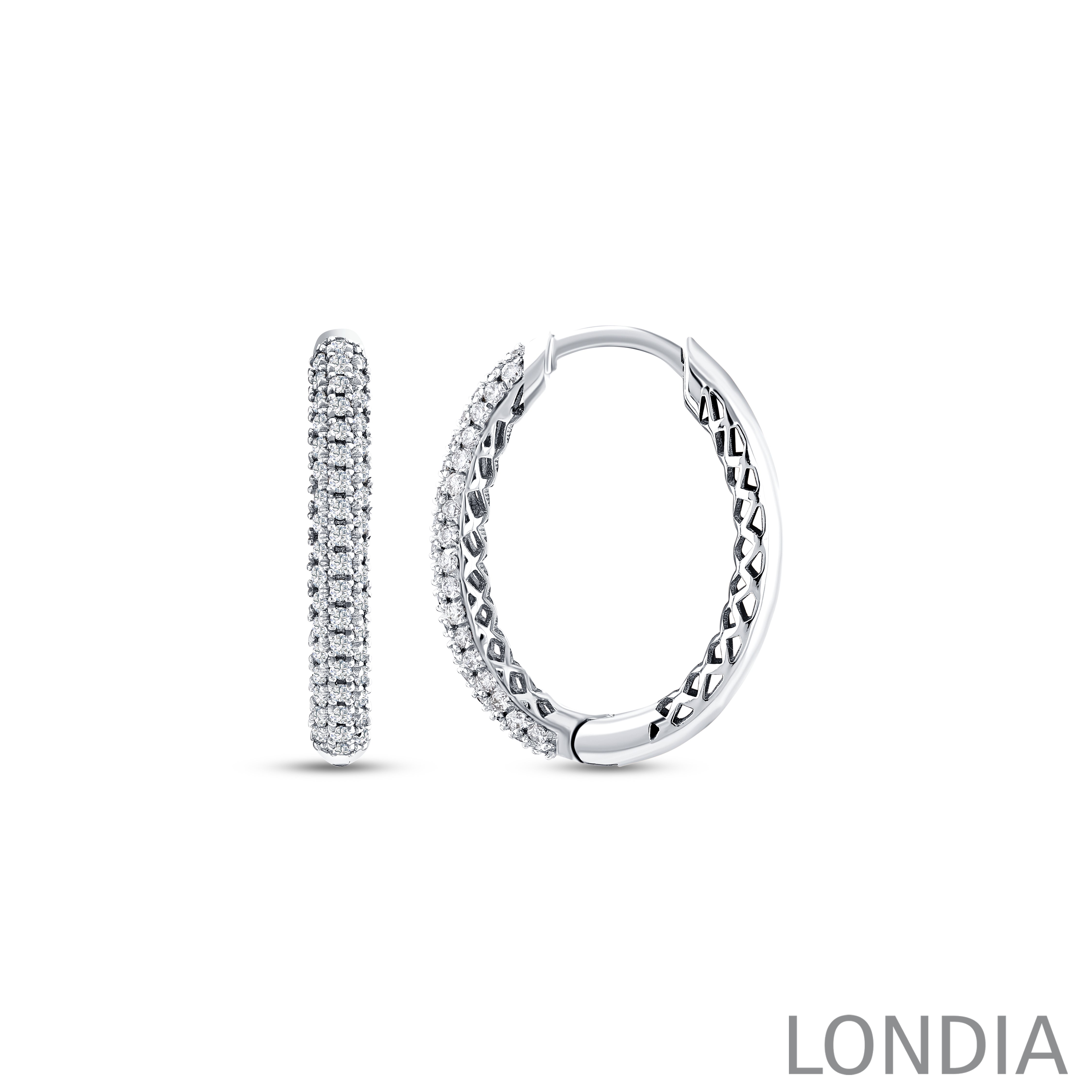 14K Altın 0,45 Ct Pırlanta Halka Küpe