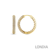 14K Altın 0,50 Ct Pırlanta Halka Küpe