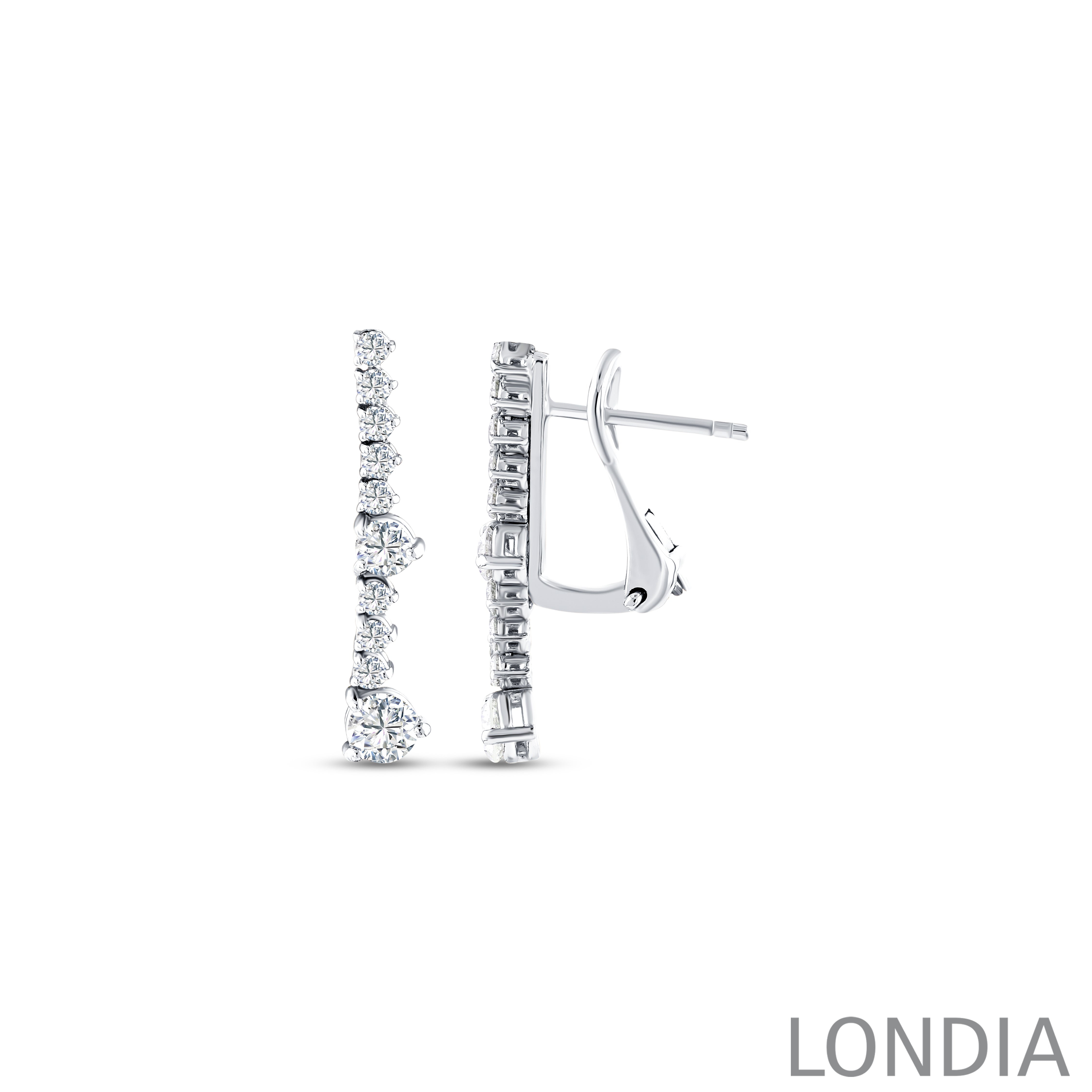 18K Altın 0,80 Ct Pırlanta Londia Lumera Tasarım Gelin Küpesi