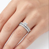 1,15 Ct. Doğal Pırlanta Evlilik Yüzük Seti | LONDIA