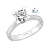 1 Karat F Rengi HRD Uluslararası Sertifikalı Valentine Model Tektaş