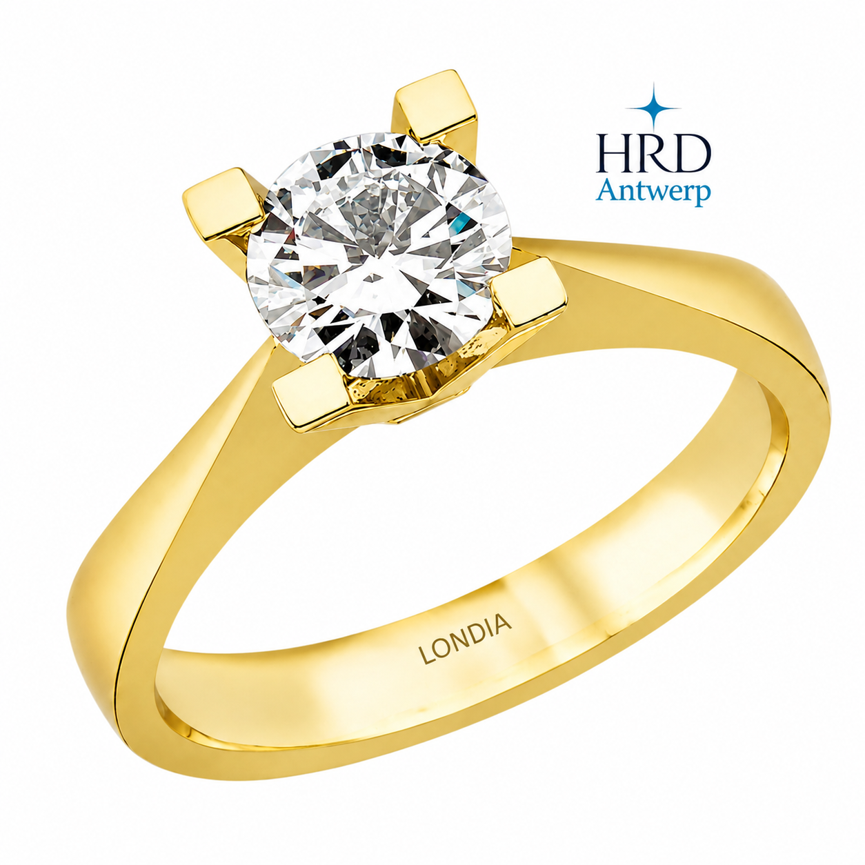 1 Karat F Rengi HRD Uluslararası Sertifikalı Valentine Model Tektaş