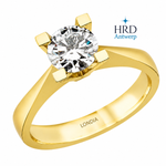 1 Karat F Rengi HRD Uluslararası Sertifikalı Valentine Model Tektaş