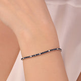2,25 Ct Doğal Safir ve 0,40 Ct Doğal Pırlanta Tasarım Bileklik