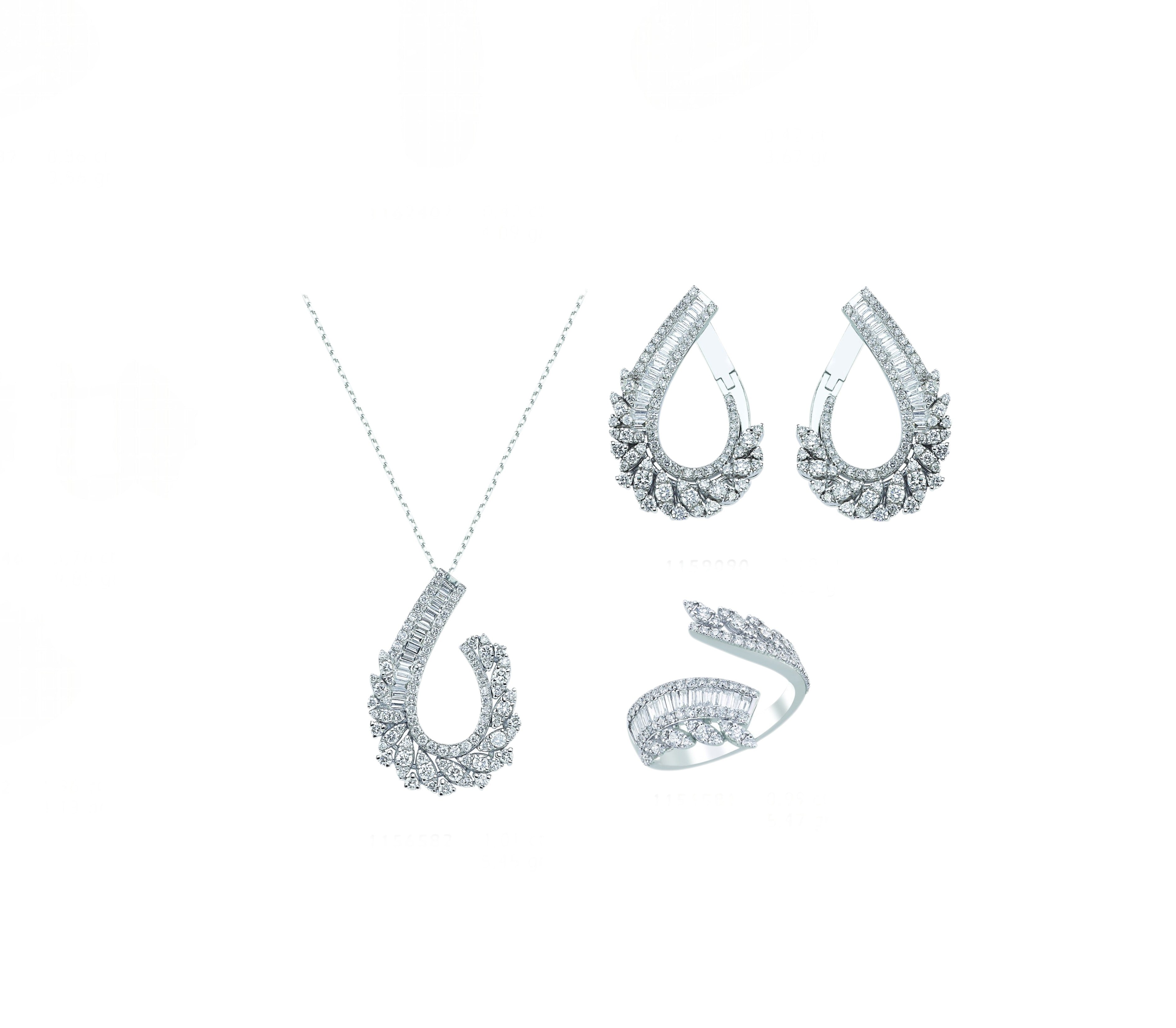 3.95 Karat Doğal Pırlanta Tasarım Set 18 Ayar Altın