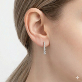 3,70 Ct Clair Süzme Doğal Pırlanta Set