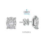 3 Karat Görünümlü 1.20 Kt. HRD Sertifikalı Magic Oval Küpe 