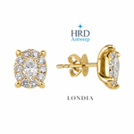 3 Karat Görünümlü 1.20 Kt. HRD Sertifikalı Magic Oval Küpe 