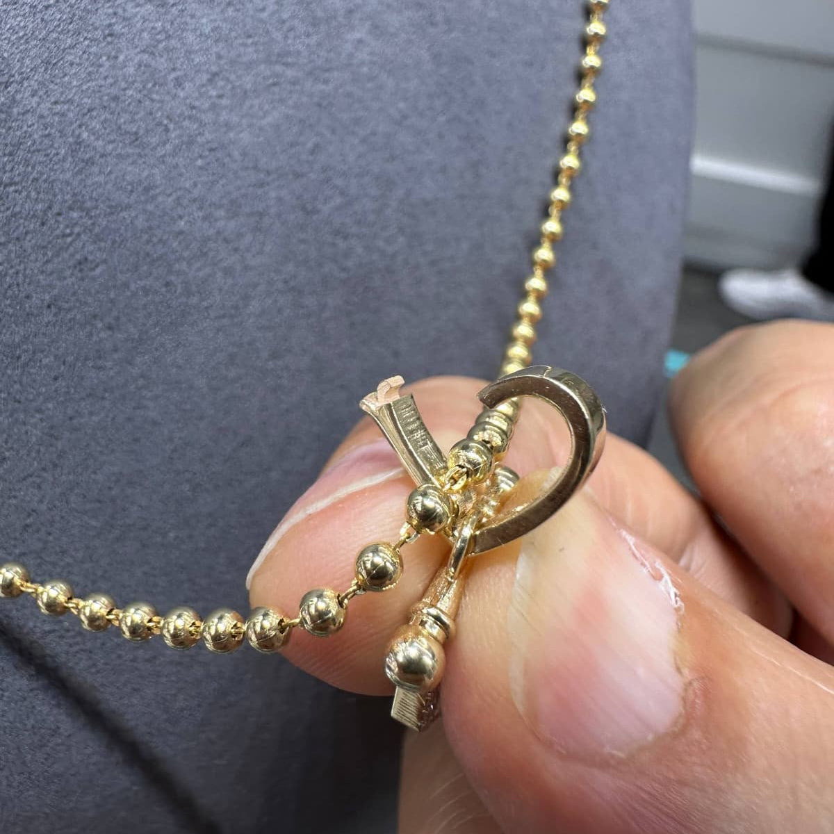 4.65 Karat Damla Kesim Zümrüt Charm Kolye