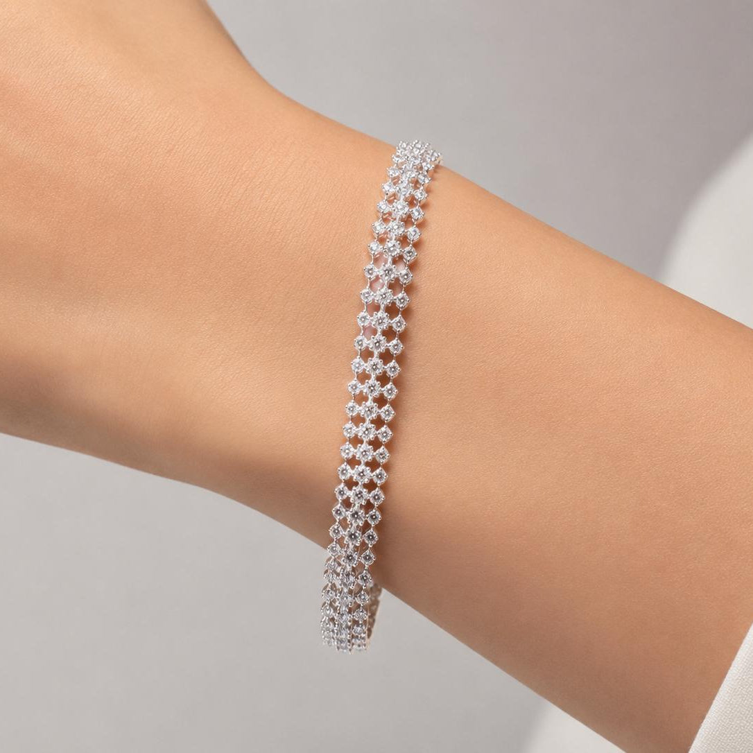 5 Karat Doğal Pırlanta Crush Tasarım Bileklik