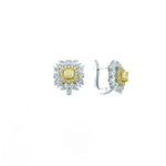 7.60 Karat Fancy Yellow Pırlanta Tasarım Set 18 Ayar Altın
