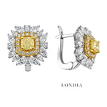 7.60 Karat Doğal Pırlanta Fancy Yellow Tasarımlı Set