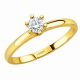 F Renk 0.25 Karat Doğal Pırlanta Tektaş Yüzük