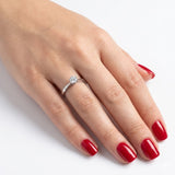 F Renk 0,30 Karat Doğal Pırlanta Tektaş Yüzük - HRD Sertifikalı