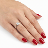 F Renk 0,40 Karat Doğal Pırlanta Tektaş Yüzük - HRD Sertifikalı