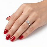 F Renk 0,50 Karat Doğal Pırlanta Tektaş Yüzük - HRD Sertifikalı