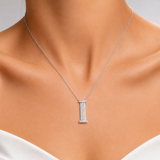 Kişiye Özel I Harfli Royal 0.35 Karat Doğal Pırlanta Kolye