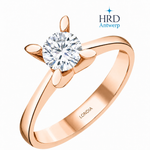 0.90 Karat F Rengi HRD Uluslararası Sertifikalı Kelebek Model Tektaş