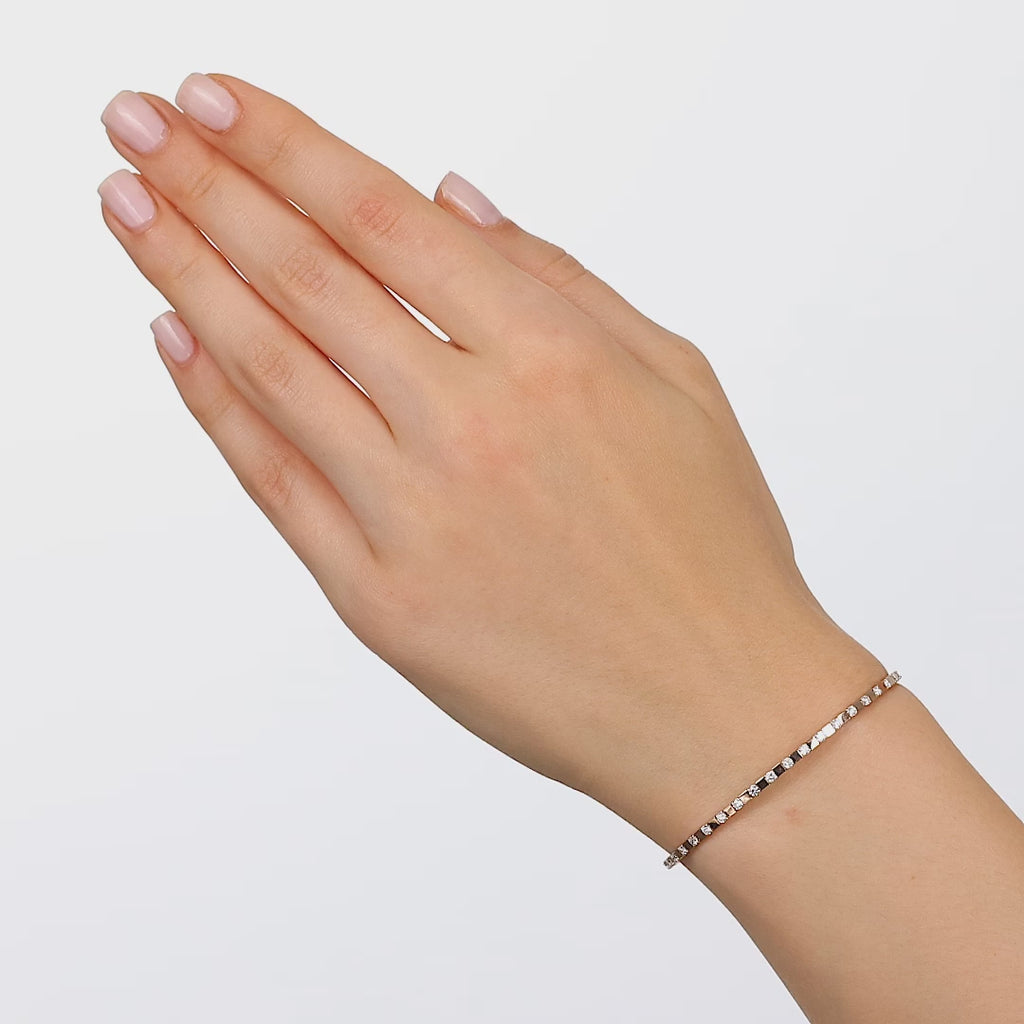 14 Ayar Altın 0,65 Karat Flexible Koleksiyon Pırlanta Bilezik