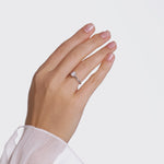 14 Ayar Altın 0,50 Karat Doğal Pırlanta Oval Solitaire "Butterfly" Yüzük