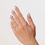 0.45 Ct. Doğal Oval Pırlanta Solitaire “Yan Taşlı” Yüzük – 14 Ayar Altın