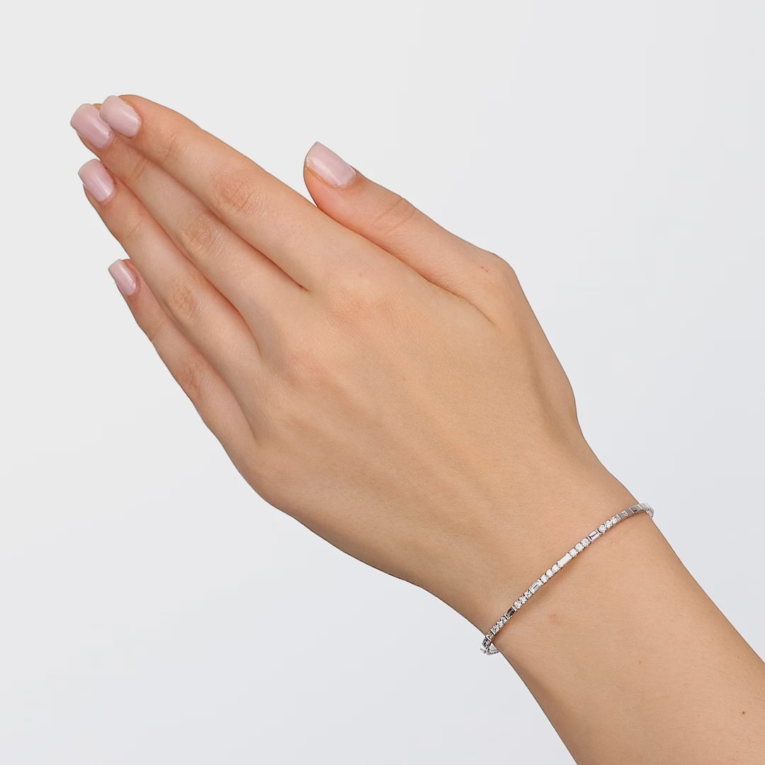 14 Ayar Altın 0,95 Karat Flexible Koleksiyon Pırlanta Bilezik