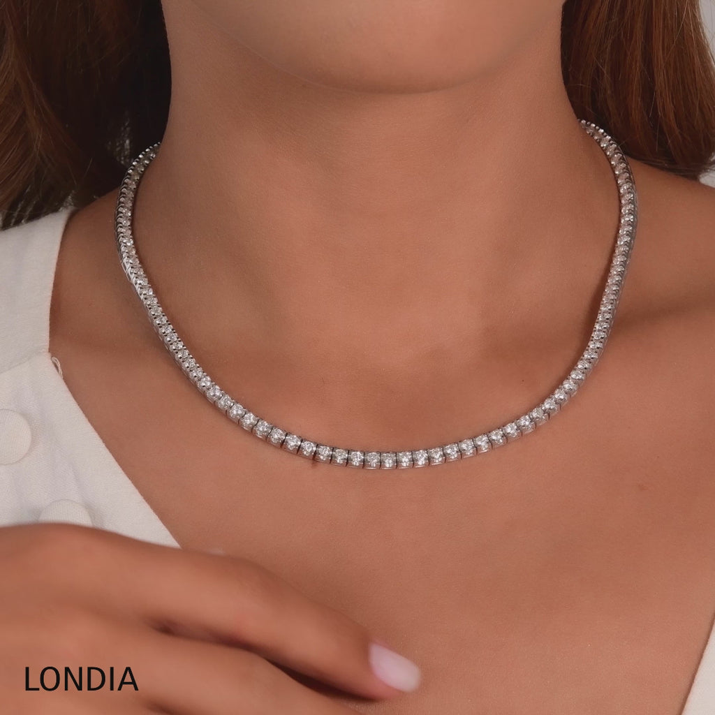6 Karat Doğal Pırlanta Clair Su yolu Kolye
