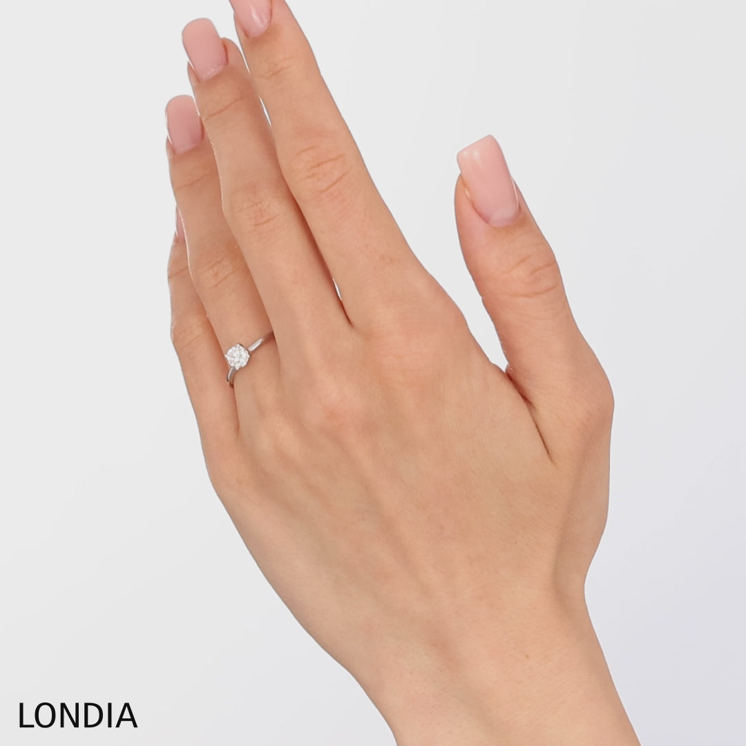 “0.50 Ct. Doğal Pırlanta Tektaş ‘Modern’ Yüzük, 14 Ayar Altın