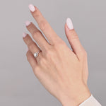 14 Ayar Altın 0,45 Karat Doğal Pırlanta Embrace Halo Tasarım Yüzük