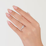 0,45 Karat Doğal Yuvarlak Kesim Pırlantalı Vintage Tasarım “Blossom” Yüzük, 18 Ayar Altın