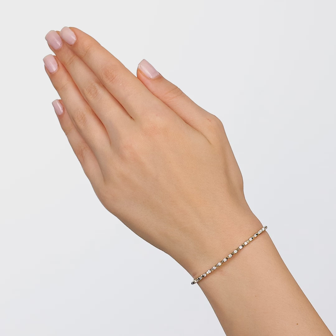 14 Ayar Altın 0,60 Karat Flexible Koleksiyon Pırlanta Bilezik