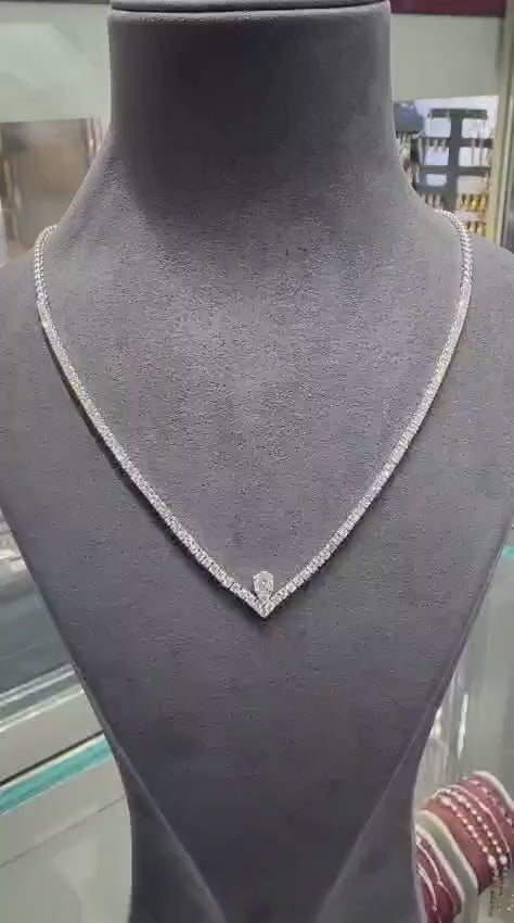 3.50 Karat Aura Line Pırlanta Tenis Tasarım Kolye
