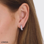 14K Altın 0,50 Ct Pırlanta Halka Küpe