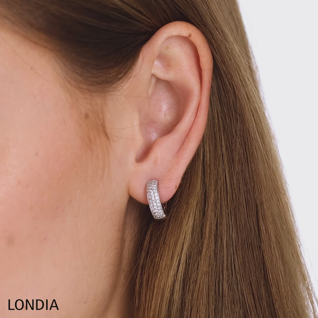 14K Altın 0,50 Ct Pırlanta Halka Küpe