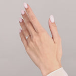 0,25 Karat Doğal Pırlantalı Embrace Halo Tasarım Yüzük, 14 Ayar Altın