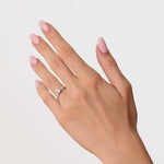 14 Ayar Altın 1,05 Karat Doğal Pırlanta Oval Tektaş “Yan Taşlı” Yüzük