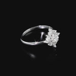 0,35 Karat Doğal Prenses Kesim Pırlantalı Vintage Tasarım “Regalia” Yüzük, 14 Ayar Altın